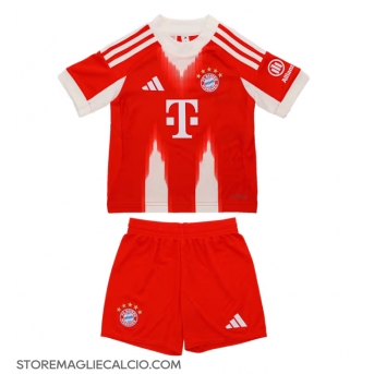 Bayern Munich Maglia Gara Casa Repliche 2025-26 Bambino Maniche Corte